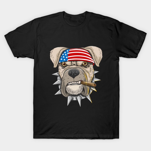 Boss Dog T-Shirt by BishBashBosh